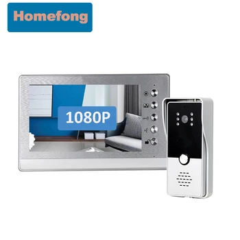 Homefong 1080P HD Домашен Домофон, Система за видео домофон С Вратата Звънец, Помещение за Отключване на Разговора за Сигурност за Достъп До Вратата